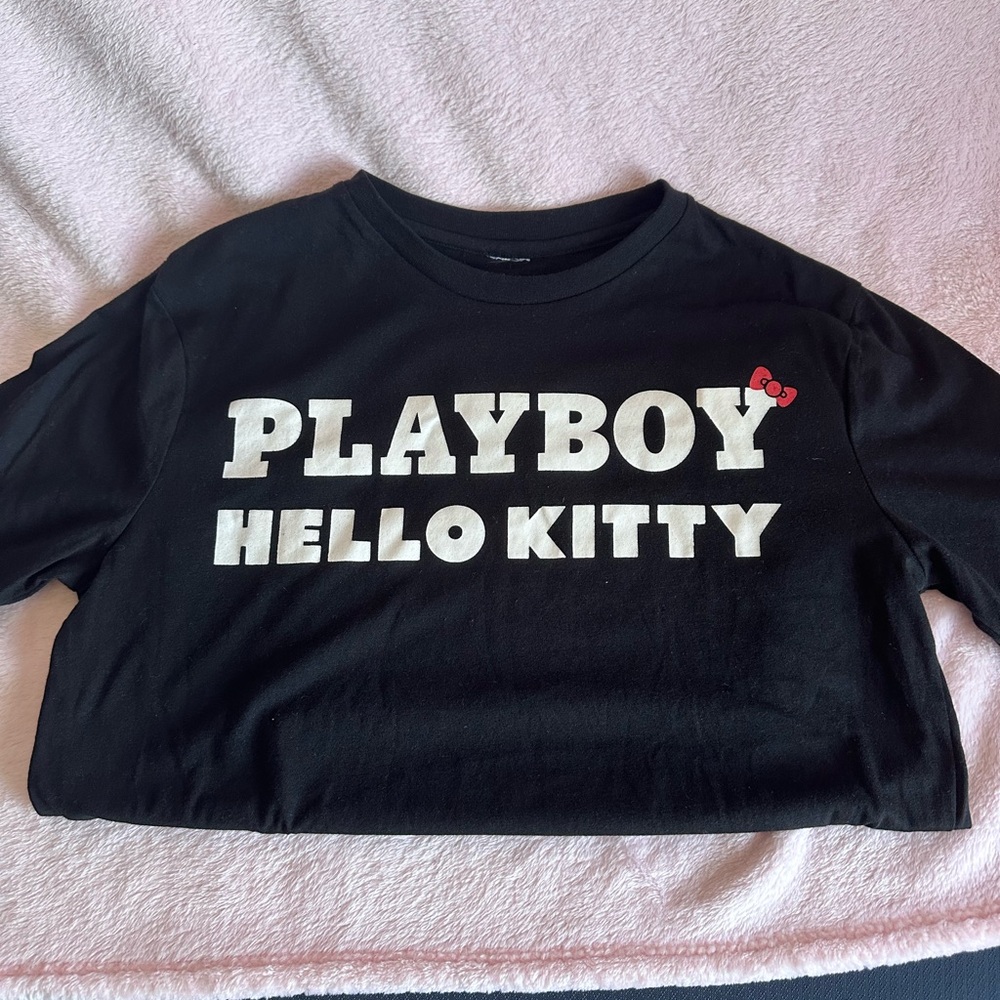 Playboy Bunny x Hello Kitty Collab Japanese Tee